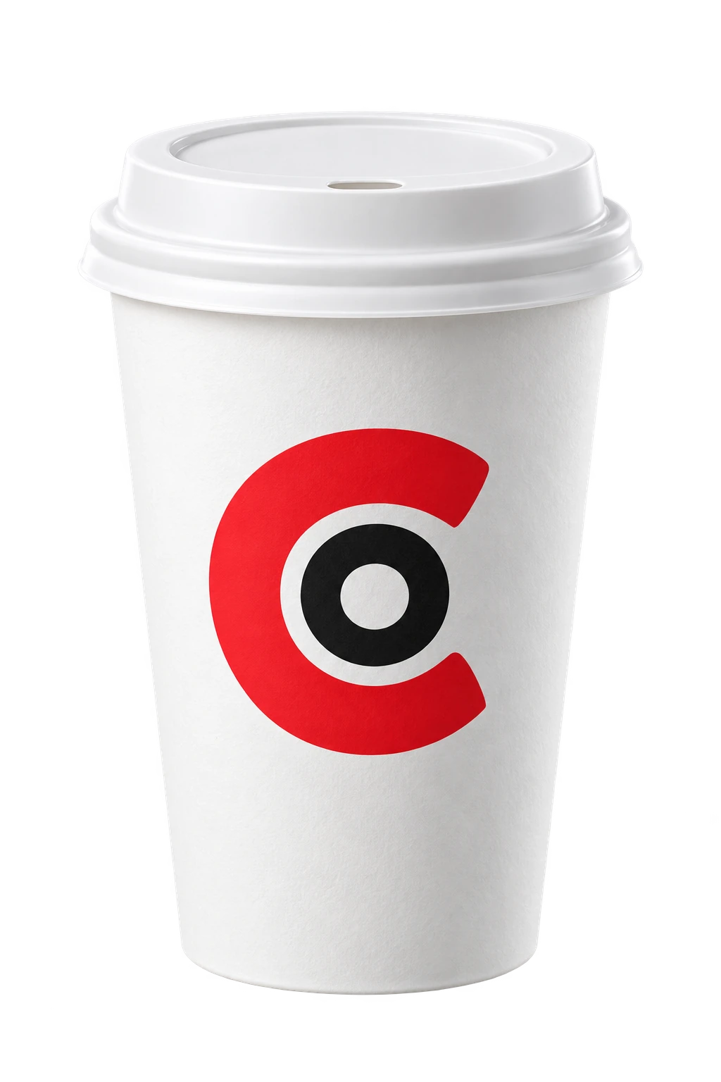 Costarica Coffee amblemli beyaz karton kahve bardağı